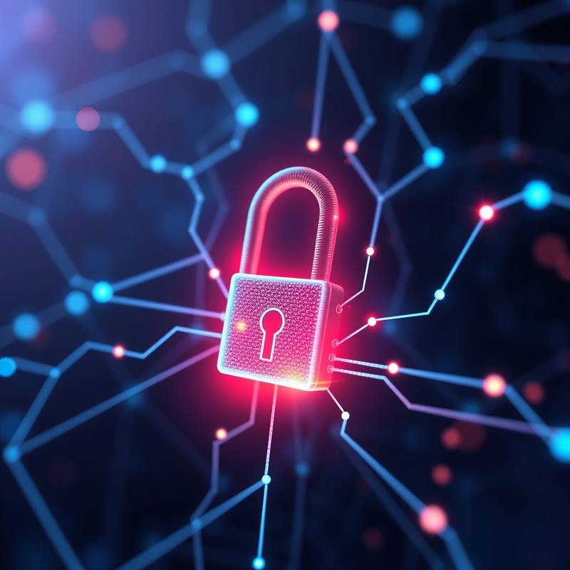 Data Encryption image, illustrating data protection with encryption